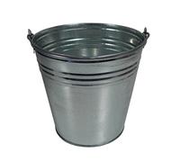 Bradas 3460 Seau de construction galvanisé 15 l pour eau de jardin en zinc