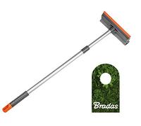 Bradas 8" Télescope Fenêtre Extracteur Essuie-Vitres 60-95cm avec Étudiant - Éponge Raclette Nettoyeur de Disque 5236