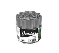 Bradas Bordure de pelouse de jardin, hauteur de 9 m, gris pierre (25 cm de haut, gris)