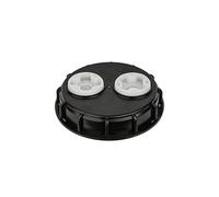 Bradas Couvercle IBC Noir Blanc 155 mm en Plastique pour Remplir et Aérer