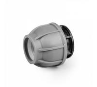 Bradas Embout de tuyau PE 25 mm Bouchon pour arrosage agricole jardin PN10 7315