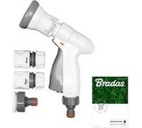 Bradas 4543 Kit d'arrosage avec douchette à douchette rapide Blanc