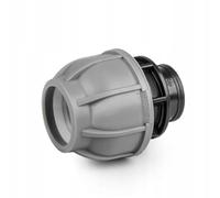 Bradas Raccord de tuyau en polyéthylène - 40 mm - Raccord avec filetage intérieur - Pour l'agriculture, le jardin - 6/4" PN10 6547
