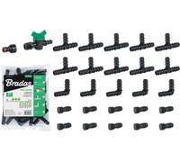 BRADAS Set de 27 accessoires pour tuyau d'arrosage de 16 mm BR-DSWA20-SET1