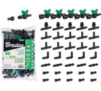 BRADAS Set de 42 accessoires pour tuyau d'arrosage de 16 mm BR-DSWA20-SET2