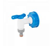 BRADAS Set pour conteneur d'eau IBC, réduction IBCS60 et robinet 3/4" avec spigot BR-IBCS60-KP3434