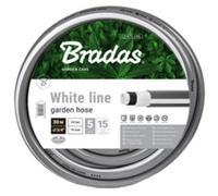BRADAS Tuyau d'arrosage WHITE LINE, 1/2', argent/blanc, 20 m