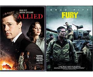 Bradd Pitt Military Cinema Double Feature: Allied & Fury 2 Pack DVD