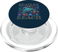 Bradley Beach New Jersey Bleu Crabe Été Plage Vacances Art PopSockets PopGrip pour MagSafe