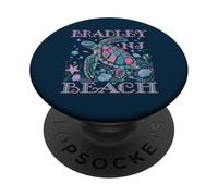 BRADLEY BEACH NJ TURTLE Amoureux Coloré Beach SOUVENIR PopSockets PopGrip Adhésif
