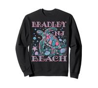 BRADLEY BEACH NJ TURTLE Amoureux Coloré Beach SOUVENIR Sweatshirt
