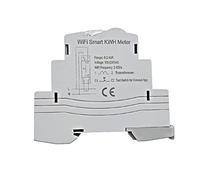 BRADOC Tuya ATMS1603 Compteur d'énergie intelligent Wi-Fi monophasé 100 A sur rail DIN Mesure précise voltmètre ampèremètre