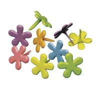 Brads Fleur, 12 mm, boîte blister 50 pces, couleurs classiques