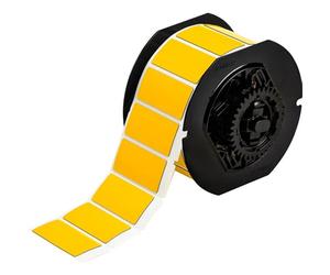 Brady 118029 2,5 cm de largeur x 5,1 cm de hauteur, polyester B-593, étiquette de panneau surélevée jaune BBP31, 340 par rouleau