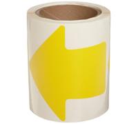 Brady - 121046 Ruban adhésif non abrasif en forme de flèche, 5,1 cm de largeur, jaune (lot de 100 par rouleau)