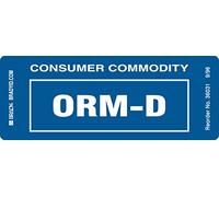 Brady 36031PLS Lot de 100 étiquettes de manutention, d'expédition et de réception en papier enduit Blanc sur bleu 3,8 x 9,8 cm