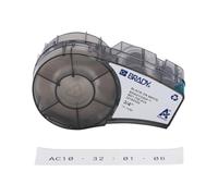 Brady Étiquettes en bande auto-agrippante BradyGrip™ pour imprimantes M210 & M211 - Étiquettes polyester réutilisables pour câbles et fils - Noir sur Blanc - M21-750-414