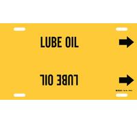 Brady Brady 4244-G Marqueur de tuyau B-915 Noir sur feuille de plastique imprimée Légende "Lubrifiant Oil"