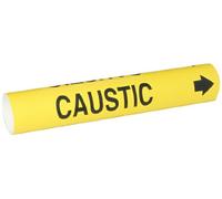 Brady Bradysnap-on 4020-C B-915 Marqueur de tuyau en plastique enroulé Noir/jaune