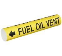 Brady Bradysnap-on 4066-C Marqueur de tuyau B-915 Noir sur jaune feuille en plastique imprimée