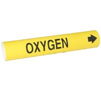 Brady Bradysnap-on 4105-C B-915 Marqueur de tuyau en plastique enroulé Noir/jaune