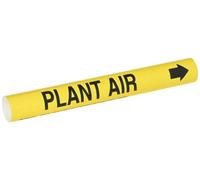 Brady Bradysnap-on 4108-B B-915 Marqueur de tuyau en plastique enroulé Noir/jaune