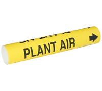 Brady Bradysnap-on 4108-C B-915 Marqueur de tuyau en plastique enroulé Noir/jaune