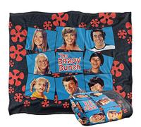 Brady Bunch Squares Plaid Ultra Doux au Toucher Soyeux - 152 x 127 cm