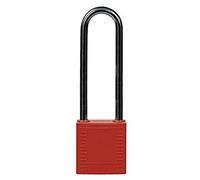 Brady Cadenas de Condamnation Compacts, 32mm x 114mm x 16mm, Rouge, Lot de 6