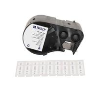 Brady Étiquettes en nylon prédécoupées pour imprimante BMP51/BMP53/M511-240 - Ruban autocollant étanche - Noir sur blanc - 25,4 x 9,53 mm + Ø 9,53 mm - M5-118/117-499