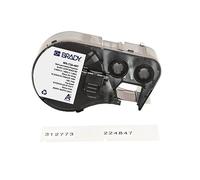 Brady Étiquettes en polyester auto-protégé étiqueteuses BMP41/BMP51/BMP53/M511 - 180 Étiquettes imprimables adhésives - Noir sur blanc, transparent (45,72 mm (l) x 15,24 mm (H)) - M4-126-461