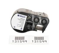 Brady Étiquettes en polyester étiqueteuses BMP41/BMP51/BMP53/M511 - 140 Étiquettes imprimables adhésives - Noir sur blanc (25,40 mm (l) x 50,80 mm (H)) - M4-60-483