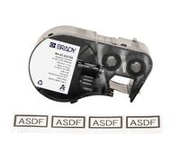 Brady Étiquettes en polyester métallisé étiqueteuses BMP41/BMP51/BMP53/M511 - 239 Étiquettes imprimables adhésives - Noir du gris clair (12,70 mm (l) x 28,70 mm (H)) - M4-92-428-BB