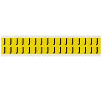 Brady Identical Numbers and Letters on One Card for Indoor and, 1520-J, 044019 (on One Card for Indoor and Outdoor Use 14.00 mm x 19.05 mm 1520-J, Black, Yellow, Self-Adhesive Printer)
