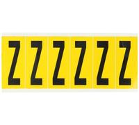 Brady Identical Numbers and Letters on One Card for Indoor and, 1550-Z, 044080 (on One Card for Indoor and Outdoor Use 38.00 mm x 88.90 mm 1550-Z, Black, Yellow, Rectangle, Permanent,)
