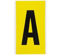 Brady Identical Numbers and Letters on One Card for Indoor and, 1570-A, 097570 (on One Card for Indoor and Outdoor Use 127.00 mm x 288.60 mm 1570-A, Black, Yellow, Rectangle, Permanent,)