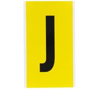 Brady Identical Numbers and Letters on One Card for Indoor and, 1570-J, 097579 (on One Card for Indoor and Outdoor Use 127.00 mm x 288.60 mm 1570-J, Black, Yellow, Rectangle, Permanent,)