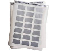 Brady LAT-24-773-1 B-773-1 B-773 et B-966B en polyester métallisé avec laminé, finition mate argentée PermaShield (lot de 1000)