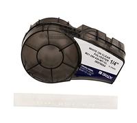 Brady M21-250-430-WT-CL ruban d'étiquette Transparent - Rubans d'étiquettes (Transparent, Noir, Polyester, 6,35 mm, 6,4 m, 1 pièce(s))