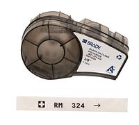 Brady (M21-375-430) Ruban en polyester pour étiqueteuses BMP21-PLUS, BMP21-LAB et BMP21 9.53 mm x 6.40 m Noir sur transparent