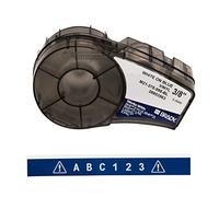 Brady M21-375-595-BL étiquette à imprimer Bleu Imprimante d'étiquette adhésive - Étiquettes à imprimer (Bleu, Imprimante d'étiquette adhésive, Vinyle, Transfert thermique, Acrylique, Permanent) 9.53mm x 6.40m