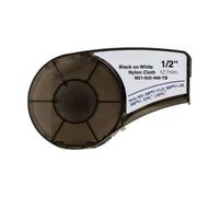 Brady M21-500-499-TB Ruban adhésif générique en nylon - Texte noir sur fond blanc - Largeur 12,7 mm x 4,9 mètres - 500 étiquettes