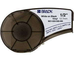 Brady M21-500-595-BK - Blanc sur noir - Étiquette