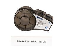Brady (M21-750-488) Ruban en polyester pour étiqueteuses BMP21-PLUS, BMP21-LAB et BMP21 19.05 mm x 6.40 m Noir sur blanc