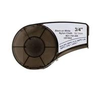 Brady M21-750-499-TB Ruban adhésif générique en nylon - Texte noir sur fond blanc - Largeur 19,1 mm x 4,9 mètres - 750 étiquettes