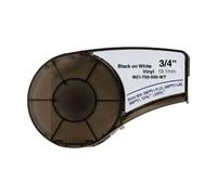 Brady M21-750-595-WT Ruban d'étiquettes génériques en vinyle - Texte noir sur fond blanc - Largeur 19,1 mm x 6,4 mètres - 750 étiquettes