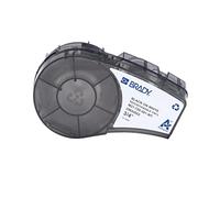 Brady M21 Series Étiquettes repositionnables en vinyle 1,9 cm de large x 6,4 m de long BK/WH