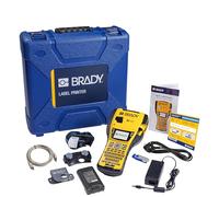 Brady M410 Kit Étiqueteuse Portable - Machine à Étiquettes Industrielle pour Environnements Difficiles - Mallette, Cordon d'alimentation EU et 1 Cartouche d'Étiquettes Inclus - Remplace BMP41