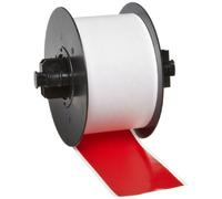 Brady MiniMark 113197 MiniMark Ruban adhésif super résistant en vinyle B-595 pour imprimante d'étiquettes industrielles intérieur/extérieur Rouge 30,5 m x 5,7 cm