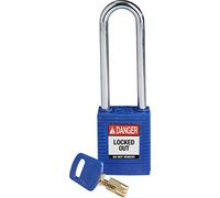 Brady (NYL-BLU-76ST-KD) Cadenas de condamnation SafeKey Nylon avec anse en Acier 76.00 mm Bleu KD ifférente 1 Pièce(s)